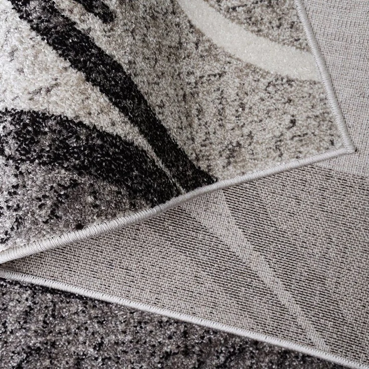 oKu-Tex Teppich Kurzflorteppich, modern, geometrisches Muster, Wohnzimmerteppich, rechteickig, Höhe: 11 mm, Teppich Wohnzimmer, Designteppich, meliert, weicher und dichter Flor – Bild 3