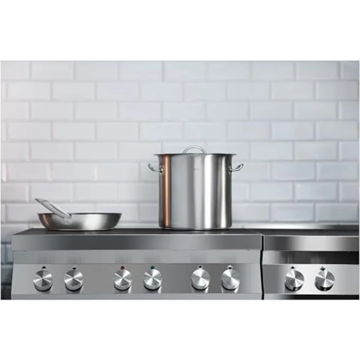 Royal Catering Kochtopf Edelstahl Kochtopf Induktion Topf Suppentopf Universaltopf 12 L Ø 25, Edelstahl, verschiedene Größen – Bild 2