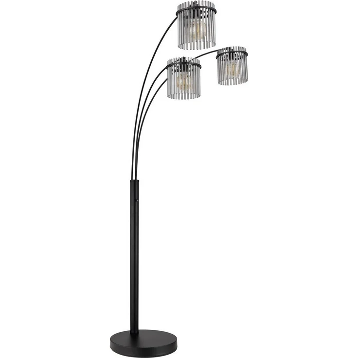 GLOBO LIGHTING Stehlampe GORLEY, ohne Leuchtmittel, Design Glasstäbe, Stehleuchte, Wohnzimmer, Esszimmer, Bogenlampe – Bild 4