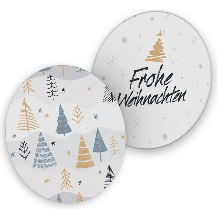 itenga Bierdeckel itenga 40x Bierdeckel Tannenbäume I Frohe Weihnachten I Untersetzer I – Bild 5