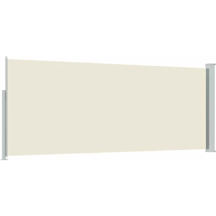 Ausziehbare Seitenmarkise, Sichtschutz 120x300 cm Creme – Bild 6