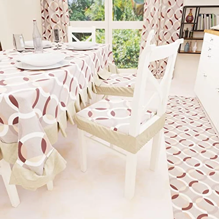 PETTI Artigiani Italiani - Tischdecke, Tischdecke, Tischdecke, Tischdecke, Kunststoff-Tischdecke mit Igel-Motiv, Beige, 6 Plätze (140 x 180 cm), 100% Made in Italy – Bild 3