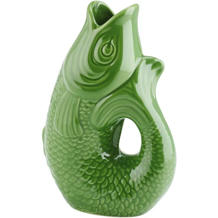 Gift Company Monsieur Carafon Fisch Vase L green bay 2,7 L – Bild 1