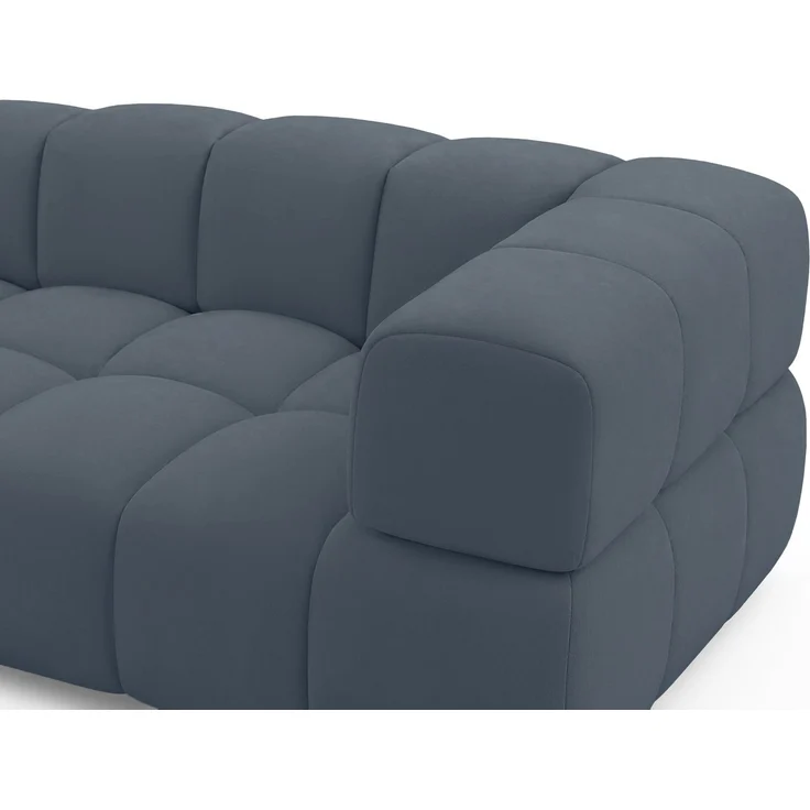 Selsey 'Hollme' Sofa 3-Sitzer, Samt Hellblau, 190 cm – Bild 4