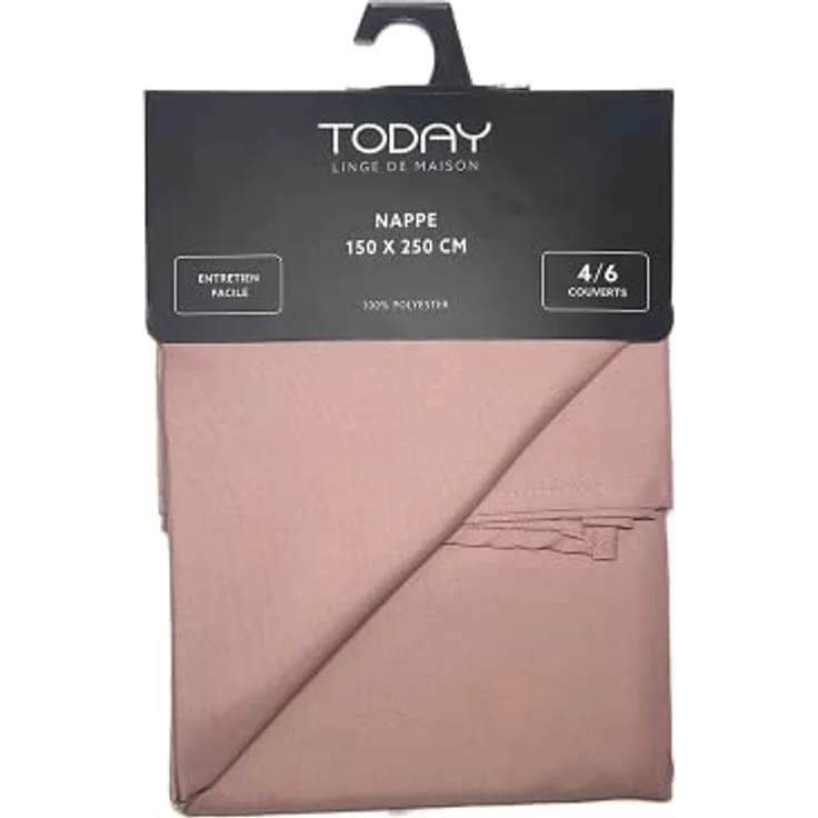TODAY Tischdecke – Tischtuch – 150x250 cm – Polyester – Rosa der Wüste – Rosa – Bild 6