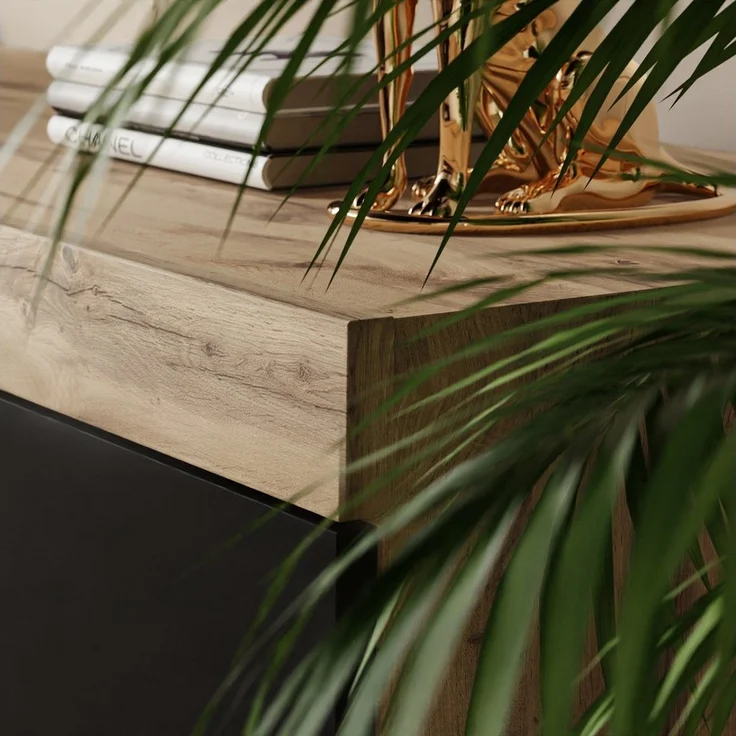Lookway Kommode YOSHI auf Sockel und Schublade im Industrial Design, Breite: 164 cm – Bild 3