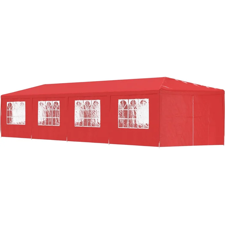 vidaXL Party-Zelt 1200 x 300 x 255 cm Rot PE und Stahl 42033002 – Bild 1