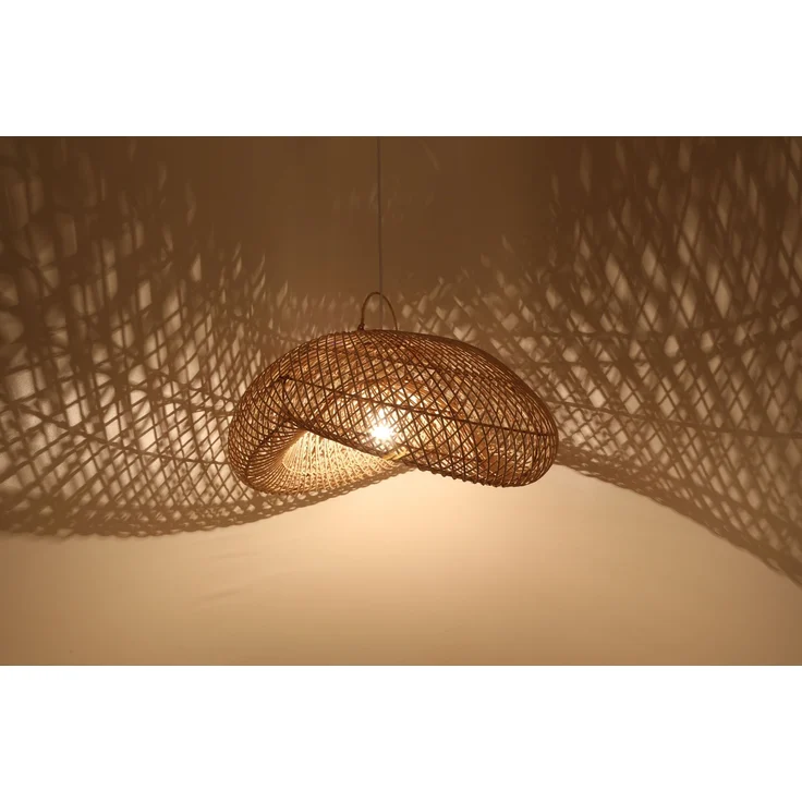 Rattan Lampe Luna L – Bild 2