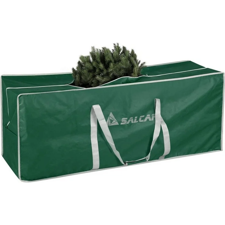 Salcar Künstlicher Weihnachtsbaum Aufbewahrungstasche für Weihnachtsbaum bis zu 240 cm, Transporthülle, 130 x 40 x 50 cm Aufbewahrungstasche, Reißfest, Wasserdicht – Bild 5