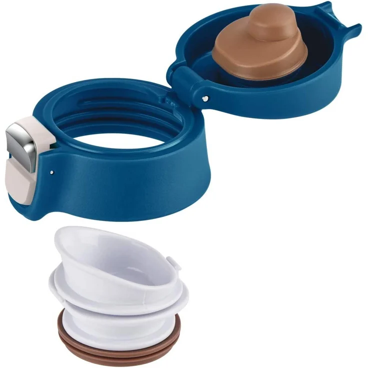 EMSA 'Travel Mug Light' Thermobecher, Edelstahl, blau, 400 ml – Bild 3