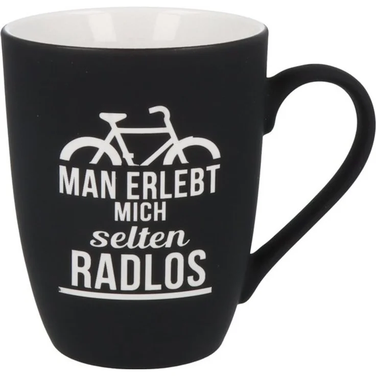 Spruchreif® Tasse SOFT-TOUCH-Tasse mit Gravur·Geschenk für Radfahrer und Mountain Biker – Bild 3