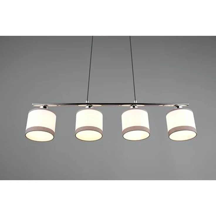 Reality Pendelleuchte Davos, 4-flammig in Chrom, 75 cm x 12 cm, elegantes Design mit zylindrischen Formen – Bild 5