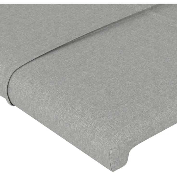 vidaXL Kopfteile 2 Stk. Hellgrau 90x5x78/88 cm Stoff 346074 – Bild 4