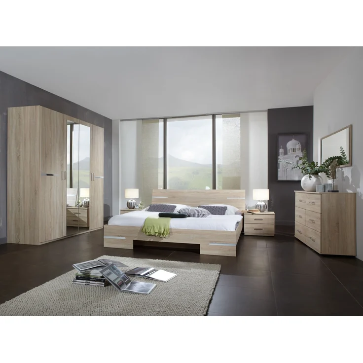Nachtschrank >Anna< in EICHE SAEGERAU-NACHBILDUNG - 52x40x38cm (BxHxT) – Bild 2