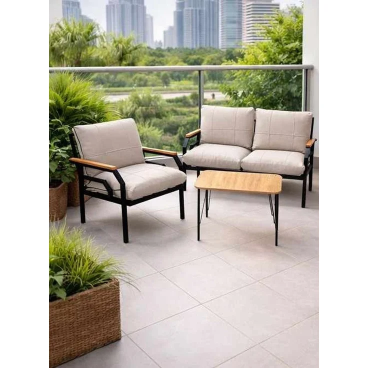 Skye Decor 'Kutay - Cream' Garten-Lounge-Set, Creme, 120 x 70 x 61 cm – Bild 2