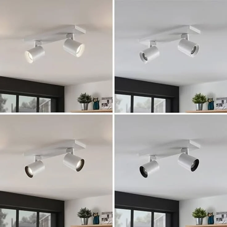 Arcchio Deckenstrahler Iavo, Metall, Weiß IP20, 2x8 W LED – Bild 5
