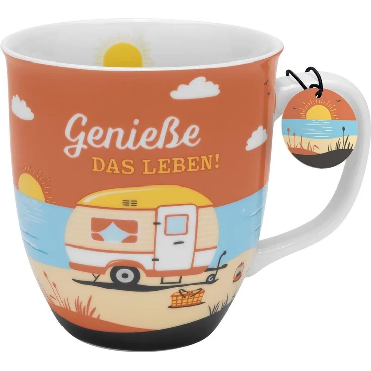 Tasse Kaffeetasse Kaffeebecher Teetasse Sheepworld 40cl Fernweh Meer 48415