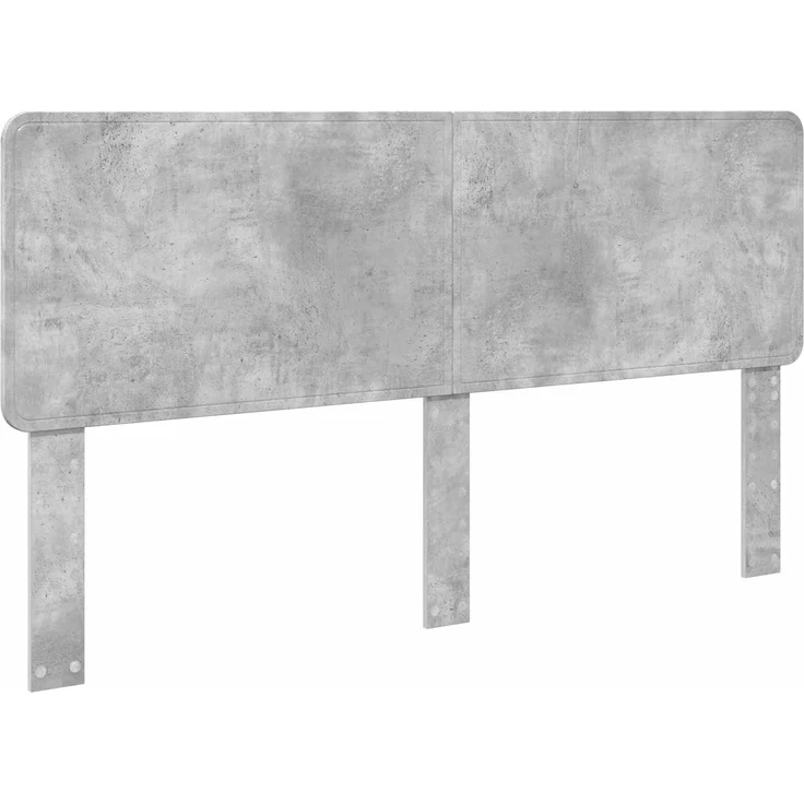 vidaXL Bettrahmen mit Kopfteil Beton 180 x 200 cm Massives Kiefernholz 3412455 – Bild 5
