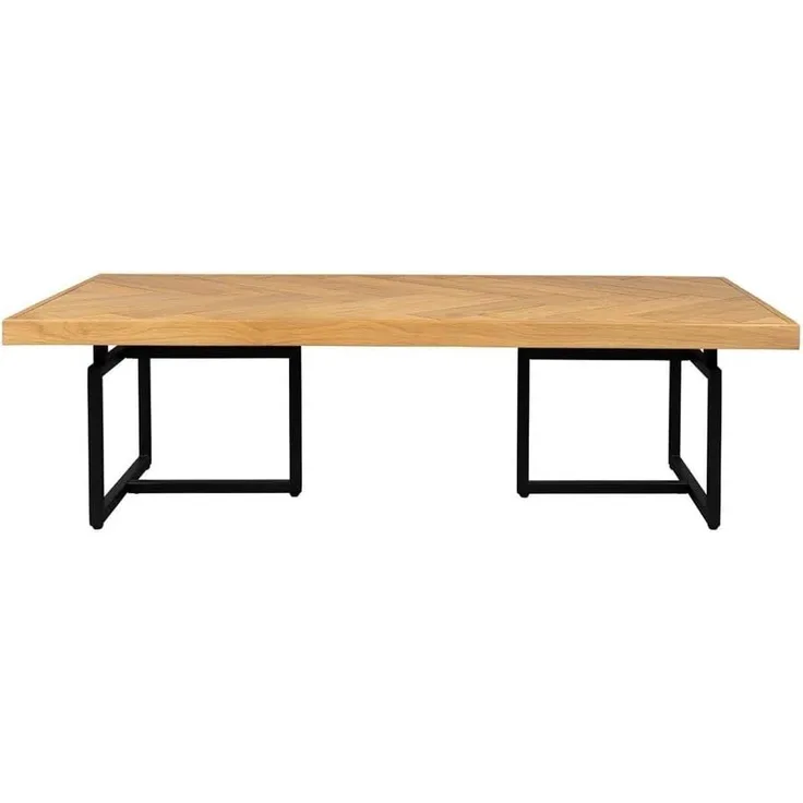 Couchtisch CLASS EICHE mit Fischgrät Platte 120 x 60 cm von DutchBone