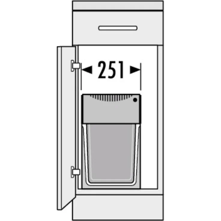 Hailo Abfallsammler 3666221 TA Swing Tandem 2x 15 Liter – Bild 5