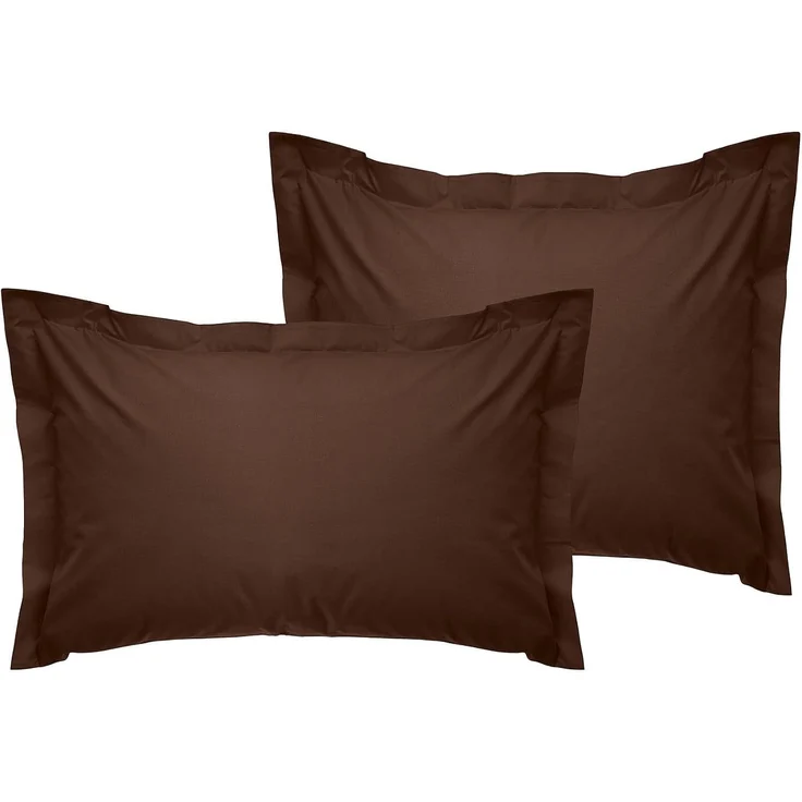 L'essentiel Maison 'Tonne Brune - 88' Oxford-Kissenbezug-Set (2-teilig) (DE), Dunkelbraun, 80+5 x 80 cm – Bild 1