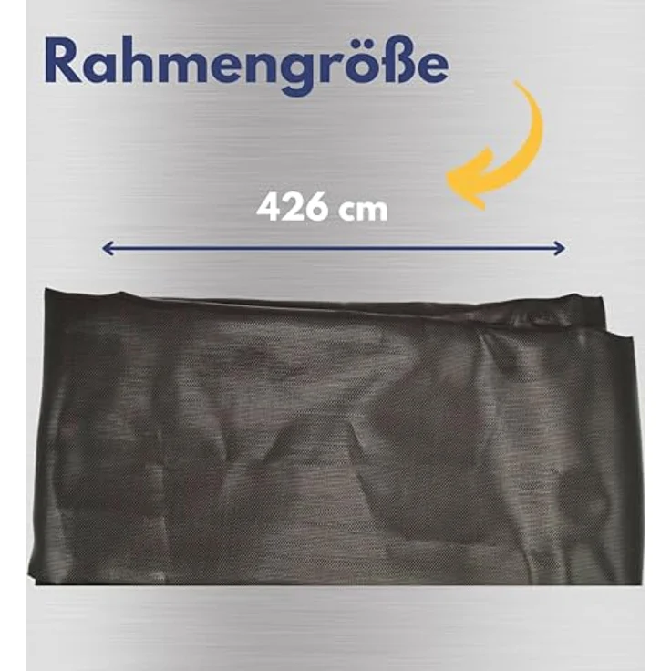 Best Sporting Sprungtuch für Trampolin Ø 305/366/426 cm, anthrazit, 54/64 verstärkte Ösen aus PP-gewebt – Bild 4
