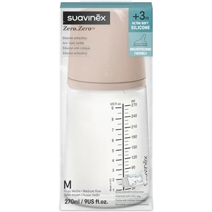 Suavinex Babyflasche - Zero Zero - Medium Flow 270 – Bild 3