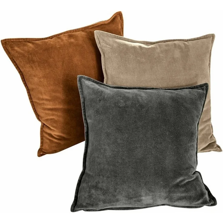 Mirabeau Kissenhülle Kissenhülle 3er Set Lumeau orange/grau/beige, (3 Stück)