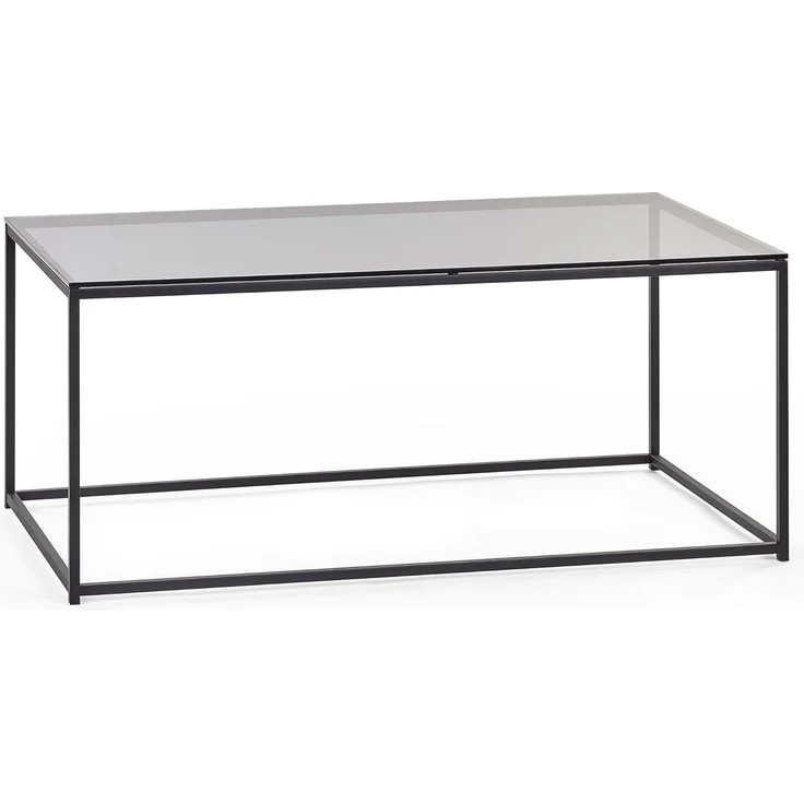 Julian Bowen Chicago Couchtisch, Rauchglas/Schwarz, Einheitsgröße – Bild 2