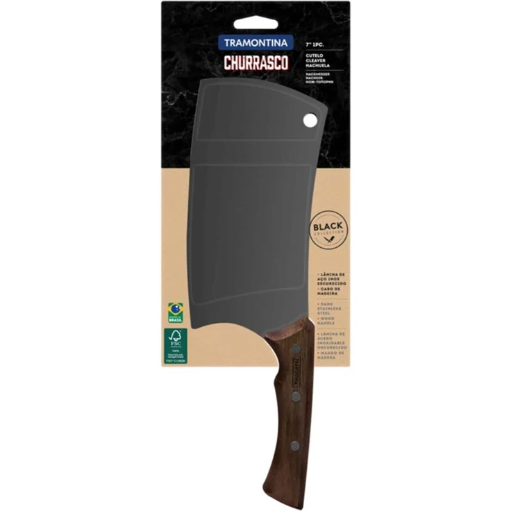 Tramontina Churrasco Hackmesser 32 cm schwarz – Bild 2