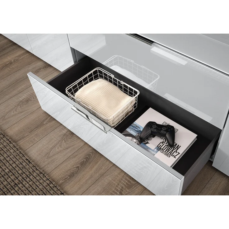 Kommode >Sean< in Weiß, - 90x99x40 cm ( BxHxT) – Bild 7