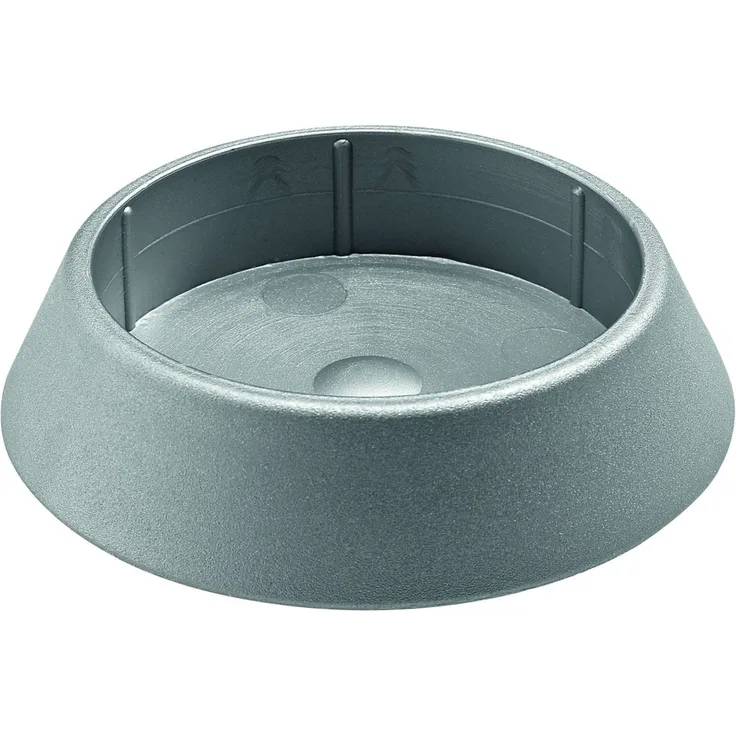 Hettich Fußkappe Ø60 mm silber Kunststoff, 1 Stück