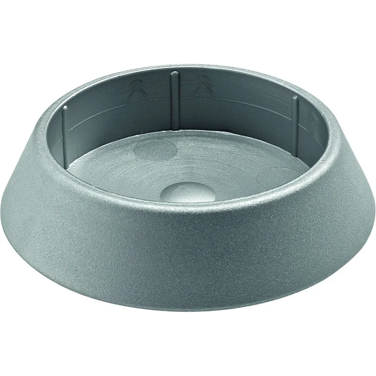 Hettich Fußkappe Ø60 mm silber Kunststoff, 1 Stück
