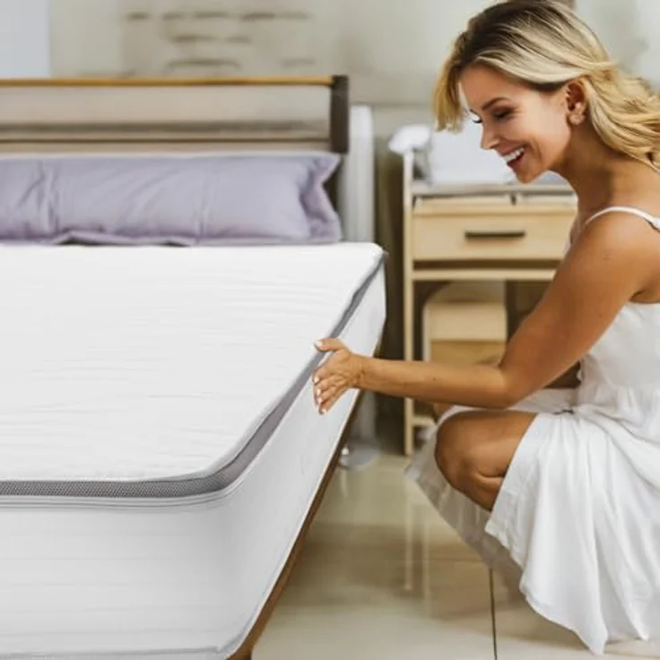 7 Zonen ergonomische Taschenfederkernmatratze Sleezzz Diamond T1000 90 x 200 cm, Höhe 23 cm, Härtegrad H2/H3, 1000 Federn/2m² – Bild 6