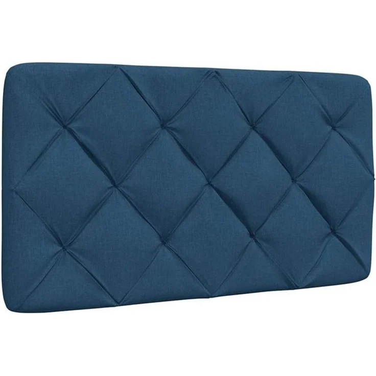 vidaXL Bett Kopfteil-Kissen Blau 80 cm Stoff (1-tlg) – Bild 4