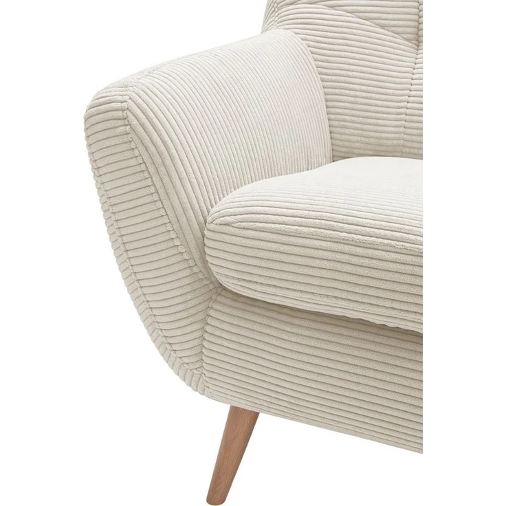 exxpo - sofa fashion Sessel Scandi, Loungesessel mit tollem Sitzkomfort, hochwertige Polsterung, bequem, hohe Holzfüße – Bild 4