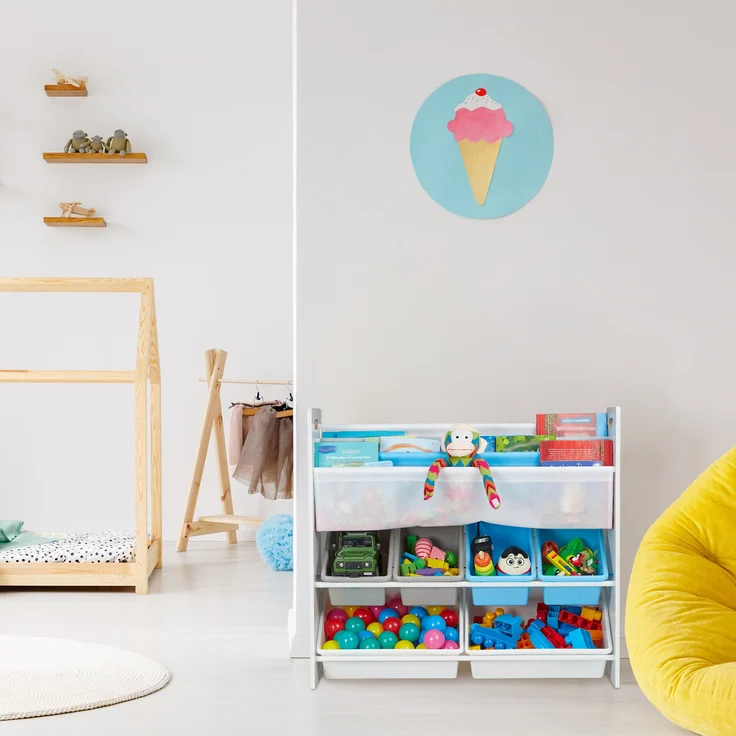 Kinderregal mit 10 Fächern und Motiv – Bild 6
