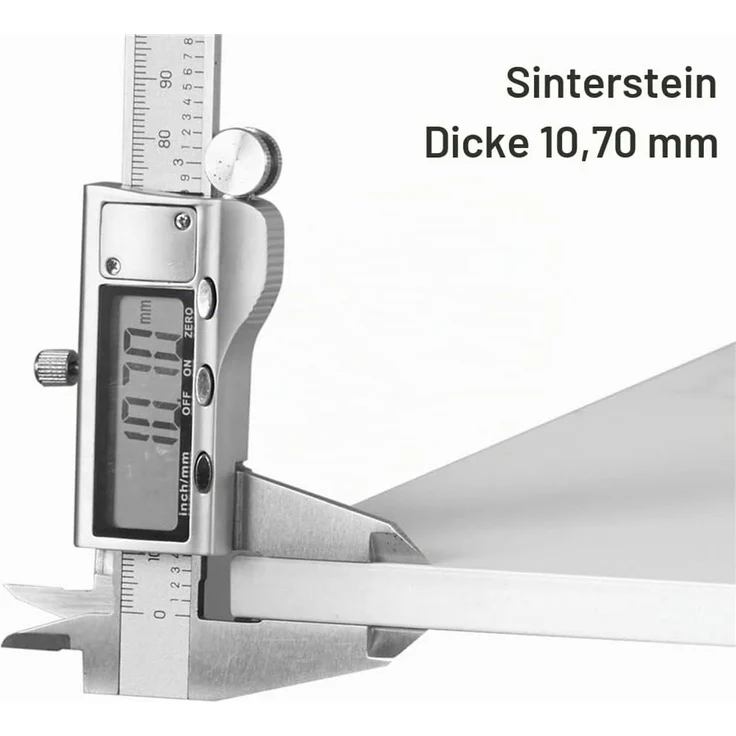 FATIVO Esstisch Esszimmertisch Sinterstein Kchentisch Brotisch 120x70x76 cm Restaurant Luxus Wei? – Bild 5
