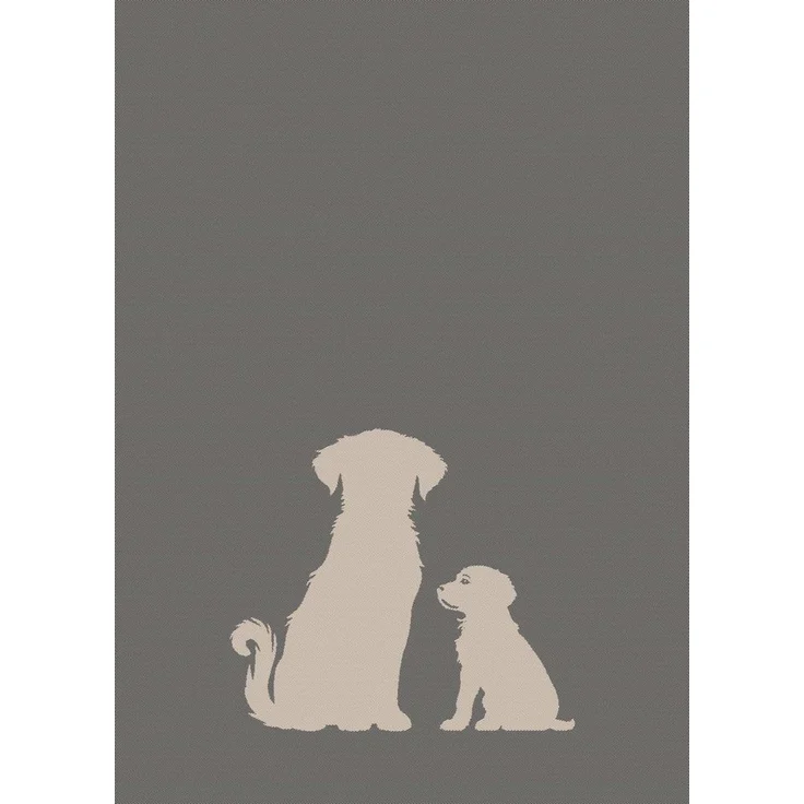 ROSS Geschirrtuch, Hundeliebe, Hund, grau – Bild 4