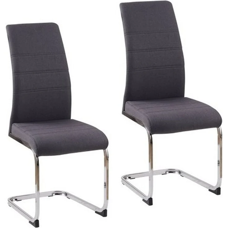 HTI-Living Freischwinger Schwingstuhl SallyC Grau (Set, 2 St), Freischwinger Esszimmerstuhl – Bild 2
