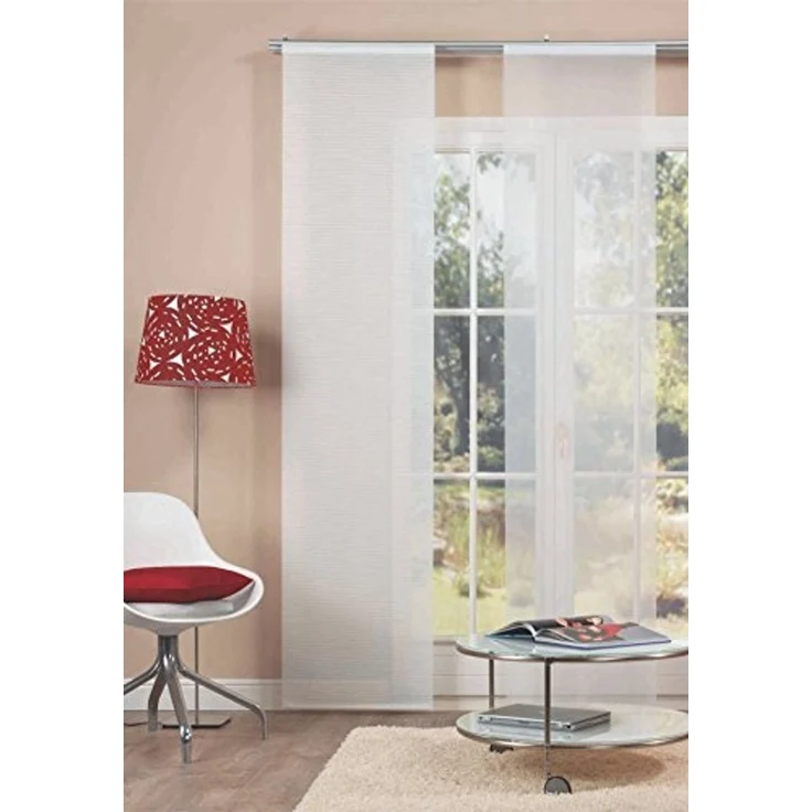 HOME WOHNIDEEN Schiebegardine SIEGLINDE (1 St), Paneelwagen, halbtransparent, HxB: 245x60, Bambusoptik – Bild 2