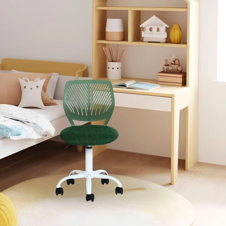 FurnitureR Kinderstuhl Schreibtisch Höhenverstellbar, bunter ergonomischer Jugendstuhl mit Rückenlehne und Armlehnen, Kinderstuhl mit 5 Rädern, für Kinder 3-10 Jahre alt, maximale Belastung 100 kg