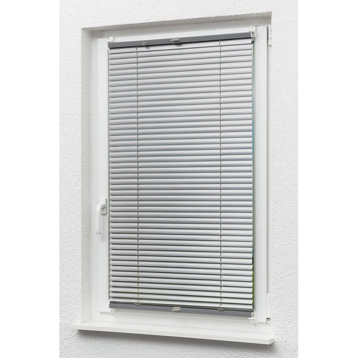 Klemmjalousie aus Alu (B x H) 60cm * 130cm in silber, frei verschiebbar – Bild 7