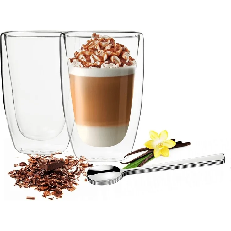 450ml Doppelwandige Latte Macchiato Gläser Kaffegläser