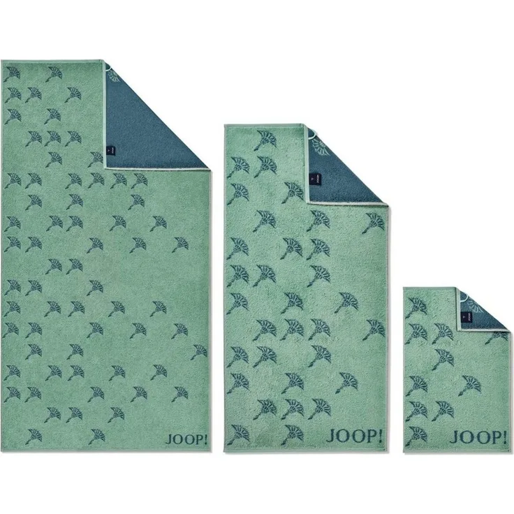 JOOP! Handtücher Move Faded Cornflower Aqua 1691 44, Duschtuch 80x150 cm