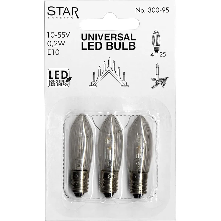 LED Ersatzleuchtmittel für Baumkerzen - warmweiß, 3 Stück – Bild 3