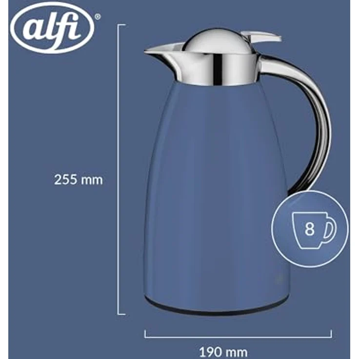 Alfi SKYLINE 1 Liter Isolierkanne Dunkel Blau – Bild 7