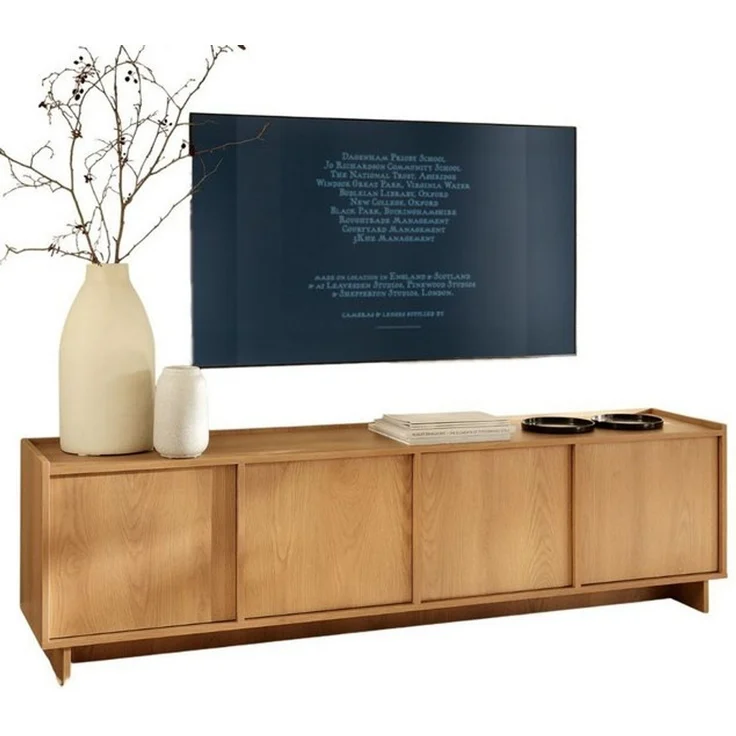 Compleo TV-Schrank eiche KELLOS, Lowboard 195 cm, Japandi design – Bild 4
