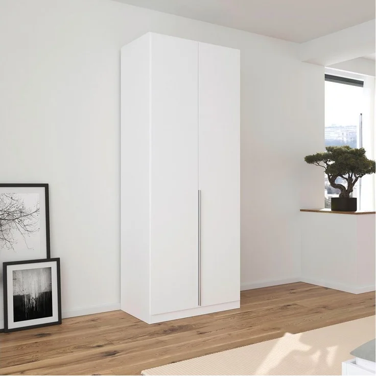 rauch Drehtürenschrank Kleiderschrank Schrank Garderobe AGORDO mit Dekor- oder Hochglanzfront (in zwei Griff-Farben) durchdachte Innenausstattung, in 6 Breiten und 2 Höhen MADE IN GERMANY – Bild 5