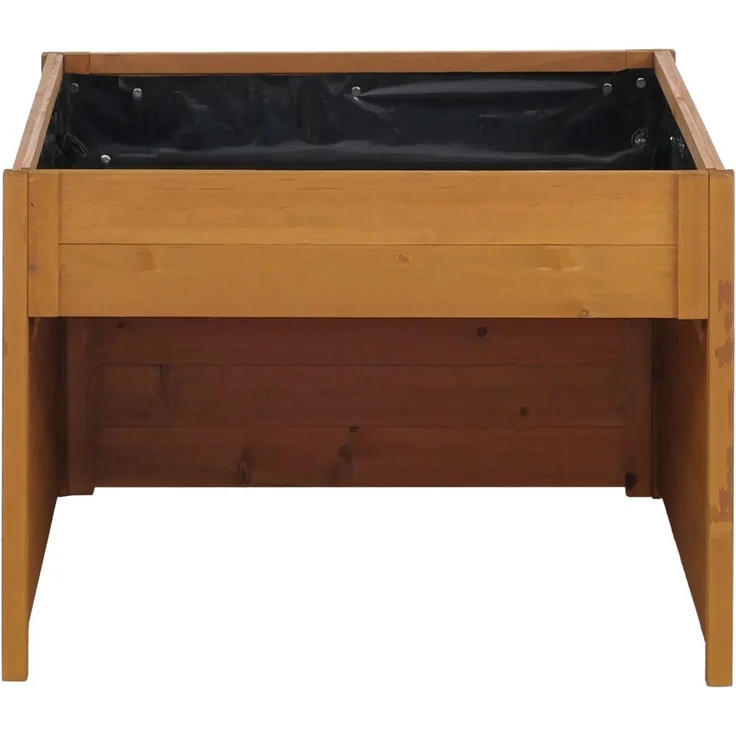 Mähroboter-Garage mit Pflanzkasten HWC-Q17, Unterstand Rasenmäher, Holz FSC®-zertifiziert 50x70x80cm ~ natur – Bild 5